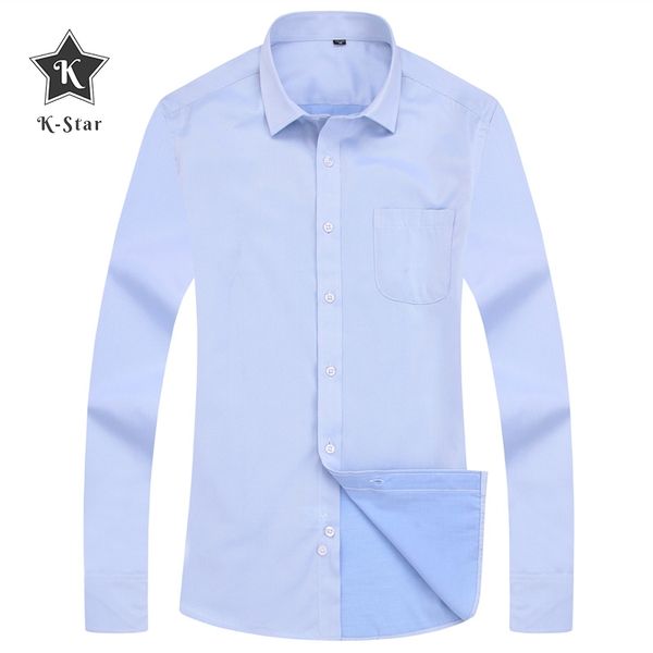 k-star camisa de manga larga неформальный de negocios para hombres talla grande blanco azul negro masculino vestir social, White;black 
k-star camisa de manga larga неформальный de negocios para hombres talla grande blanco azul negro masculino vestir social, White;black