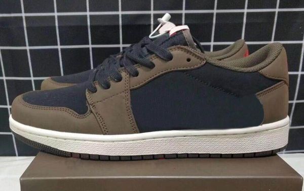 new 1 low og travis scotts x 1s cactus jack dark mocha ts sp basketball shoes men women sports sneakers with box, Black
new 1 low og travis scotts x 1s cactus jack dark mocha ts sp basketball shoes men women sports sneakers with box, Black