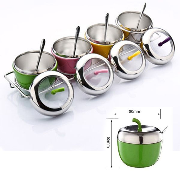 shape seasoning jars creative quality stainless steel multifunction restaurant kitchen salt sugar leakproof storage bottle
shape seasoning jars creative quality stainless steel multifunction restaurant kitchen salt sugar leakproof storage bottle