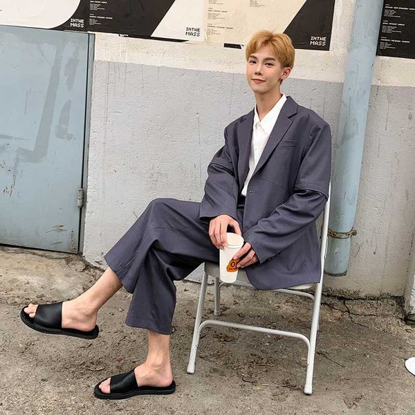 мужчина streetwear япония корея стиль свободный свободный костюм blazer coat брюк mem съемный рукав 2 шт костюмы комплекты куртка pant, White;black
мужчина streetwear япония корея стиль свободный свободный костюм blazer coat брюк mem съемный рукав 2 шт костюмы комплекты куртка pant, White;black