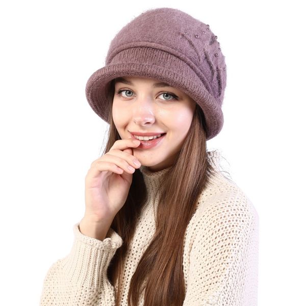 2020 new fashion women autumn winter thick warm mother hat pearl decoration fashion hat, Blue;gray
2020 new fashion women autumn winter thick warm mother hat pearl decoration fashion hat, Blue;gray