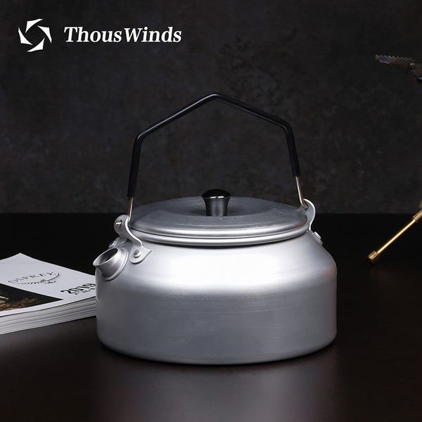 Thous Winds Outdoor 0.9l Kettle Outdoor Camping Picnic Ultralight Aluminum Kettle Coffee Maker Teapot