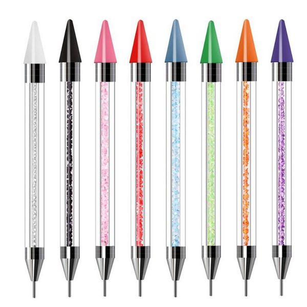 1pc nail art point drill pen double sided 5d diy painting diamond rhinestone picker wax pencil manicure tool
1pc nail art point drill pen double sided 5d diy painting diamond rhinestone picker wax pencil manicure tool