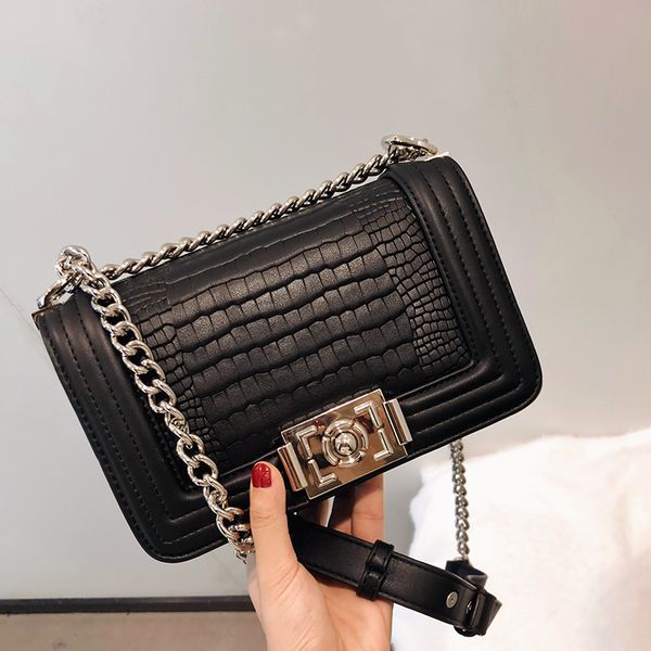 2020 pu women's shoulder bags women's crocodile crossbody pattern bag famous ladies messenger bags
2020 pu women's shoulder bags women's crocodile crossbody pattern bag famous ladies messenger bags