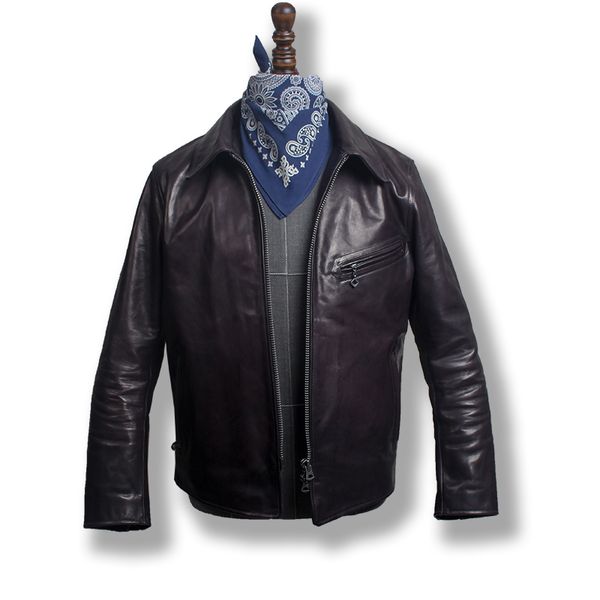 p2 read description asian small size super quality genuine horse leather jacket slim classic horsehide leather rider jacket, Black
p2 read description asian small size super quality genuine horse leather jacket slim classic horsehide leather rider jacket, Black