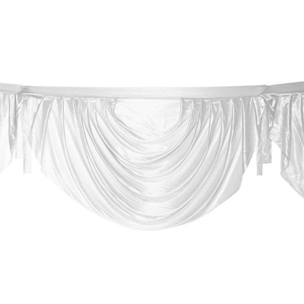 ice silk swag valance drape decoration for out door wedding backdrop curtains p booth decoration
ice silk swag valance drape decoration for out door wedding backdrop curtains p booth decoration