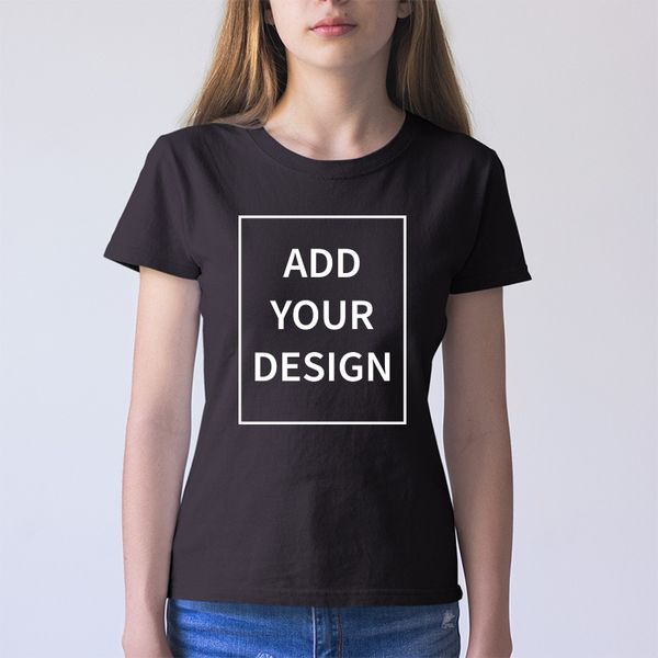 eu size custom t shirt female add your own design print the text picture 100% cotton t-shirt, White
eu size custom t shirt female add your own design print the text picture 100% cotton t-shirt, White