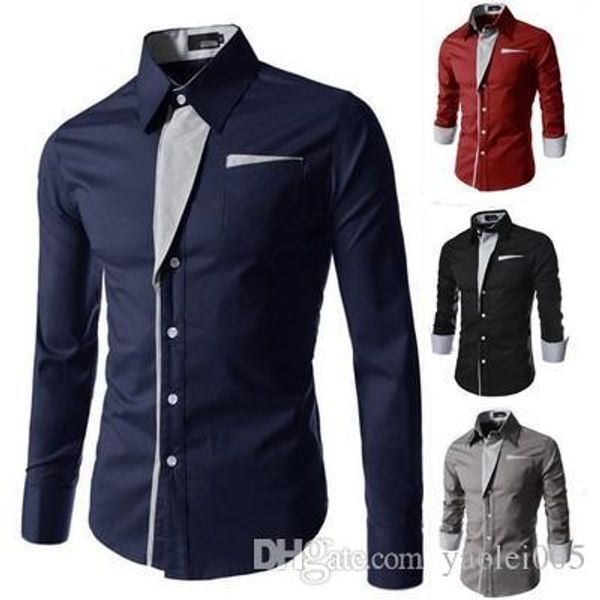 2019 spring and summer new men's shirt striped patch design long-sleeved shirt 7 colors 5 code a20/20, White;black
2019 spring and summer new men's shirt striped patch design long-sleeved shirt 7 colors 5 code a20/20, White;black