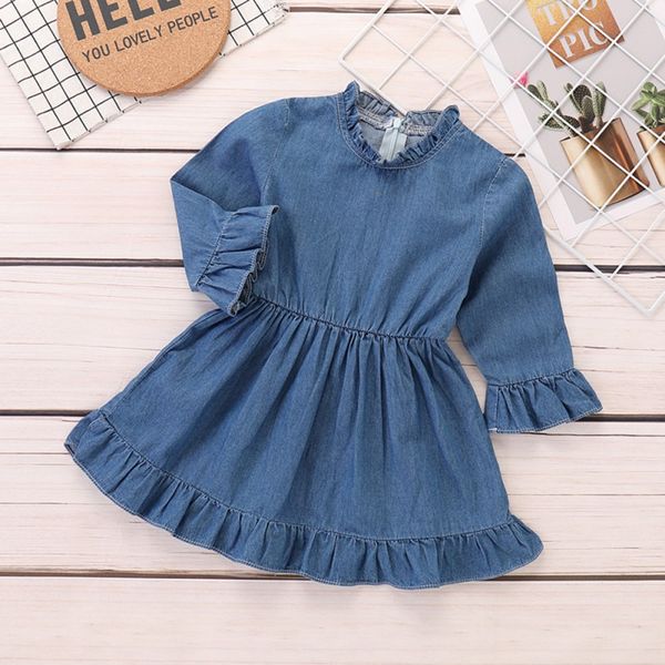 autumn denim dress for girl baby summer flower princess dress party wedding pageant dresses clothes, Red;yellow
autumn denim dress for girl baby summer flower princess dress party wedding pageant dresses clothes, Red;yellow