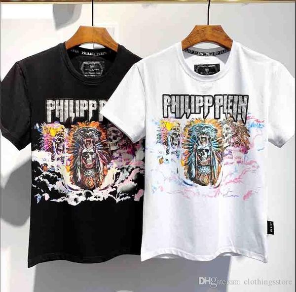 pp classic tide brand t-shirt mens designer t-shirt skull print short sleeve street hip hop t-shirt casual sports short sleeve, White;black
pp classic tide brand t-shirt mens designer t-shirt skull print short sleeve street hip hop t-shirt casual sports short sleeve, White;black