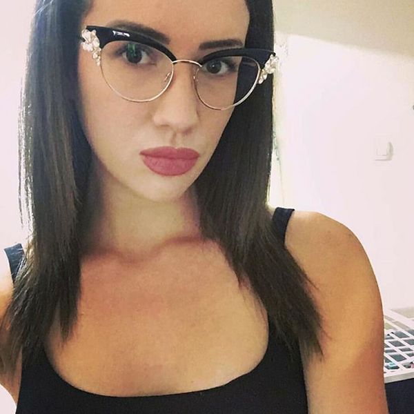 rfolve rhinestone half frame glasses frame women summer the new cat eye eyewear fashion black leopard pink glasses rx55
rfolve rhinestone half frame glasses frame women summer the new cat eye eyewear fashion black leopard pink glasses rx55
