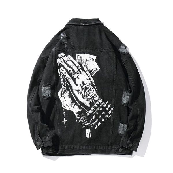 men's jackets ripped jacket streetwear lapel jeans windbreaker hip hop denim, Black;brown
men's jackets ripped jacket streetwear lapel jeans windbreaker hip hop denim, Black;brown