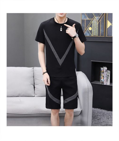 summer mens sports tracksuits casual solid color slim mens suits plus size mens two piece outfits, Gray
summer mens sports tracksuits casual solid color slim mens suits plus size mens two piece outfits, Gray