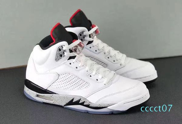 5 5s basketball shoes white cement for mens new trainer athletic sneakers breathable designer shoes v basketball sports us 8-13 cy07
5 5s basketball shoes white cement for mens new trainer athletic sneakers breathable designer shoes v basketball sports us 8-13 cy07