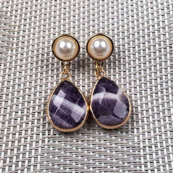 10 pairs trendy gold plated water drop opalite opal stud earrings for women amethyst stone jewelry, Golden;silver
10 pairs trendy gold plated water drop opalite opal stud earrings for women amethyst stone jewelry, Golden;silver