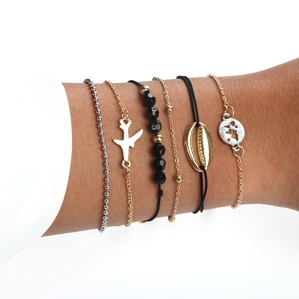 6pcs/set shell bracelet beads women round bracelet pendant multi layers bracelets wholesale dropshipping fashion decorate, Black
6pcs/set shell bracelet beads women round bracelet pendant multi layers bracelets wholesale dropshipping fashion decorate, Black