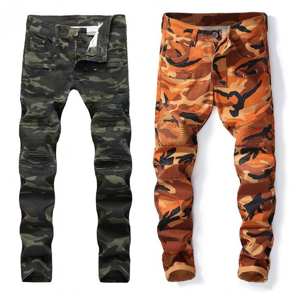 2018 paris style men camo floral slim yellow denim pant zipper spliced camouflage personal man casual motor biker amazing jeans, Blue
2018 paris style men camo floral slim yellow denim pant zipper spliced camouflage personal man casual motor biker amazing jeans, Blue