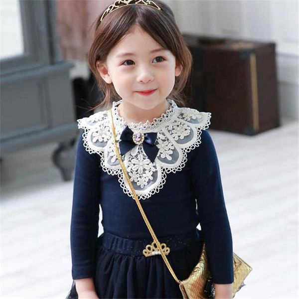 2019 baby girls blouses children cotton lace clothes teenage school girl basic cute bow navy blue sweatshirts 2 4 6 8 11yrs y200704, White;black
2019 baby girls blouses children cotton lace clothes teenage school girl basic cute bow navy blue sweatshirts 2 4 6 8 11yrs y200704, White;black