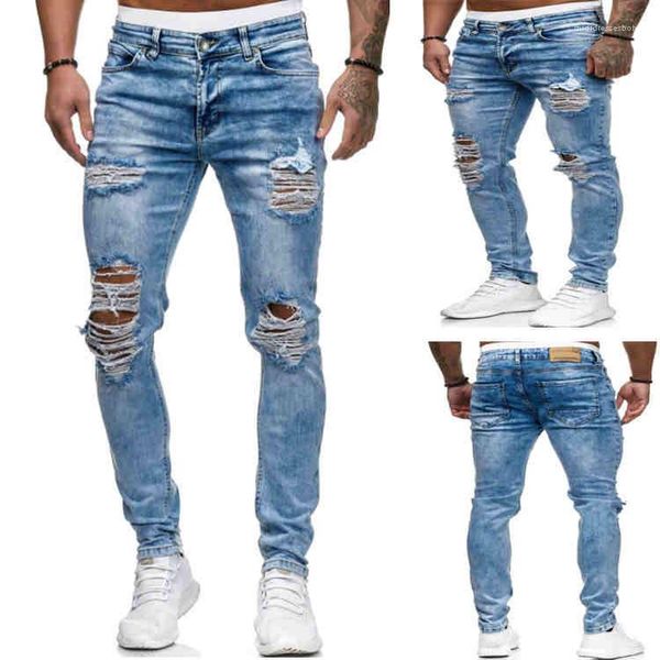 designer hole washed distrressed pants fashion mens solid color pencil pants luxury mens jeans, Blue
designer hole washed distrressed pants fashion mens solid color pencil pants luxury mens jeans, Blue