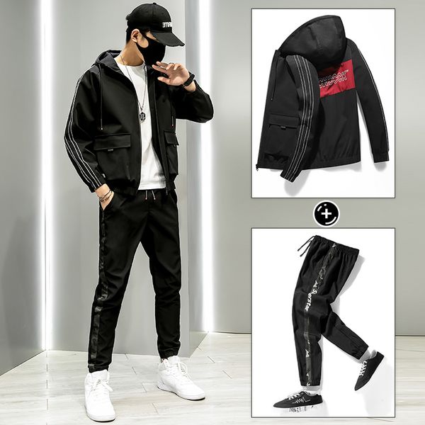 men's jacket+pant suit tracksuit male sportswear set 2020 men clothing streetwear jogger spring 2 pieces sweatsuit set plus size, Gray
men's jacket+pant suit tracksuit male sportswear set 2020 men clothing streetwear jogger spring 2 pieces sweatsuit set plus size, Gray