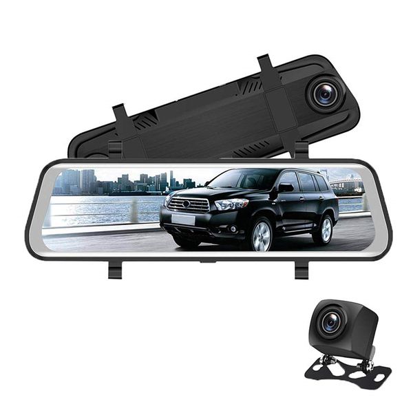 10" touch screen streaming video car dvr vehicle registrator mirror rearview car dash camera fhd 1080p 2ch front 170° rear 145° wide vi
10" touch screen streaming video car dvr vehicle registrator mirror rearview car dash camera fhd 1080p 2ch front 170° rear 145° wide vi