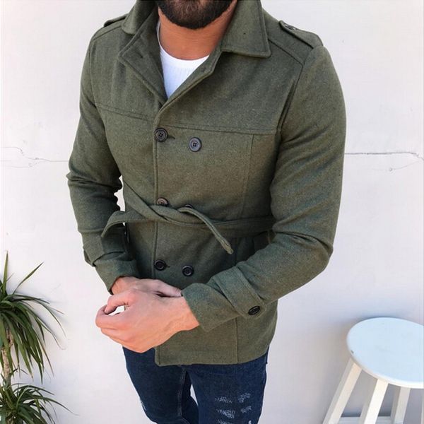 4 colors men casual fashionable outwear male solid color button wool blends overcoat winter warm coats outfits, Black
4 colors men casual fashionable outwear male solid color button wool blends overcoat winter warm coats outfits, Black