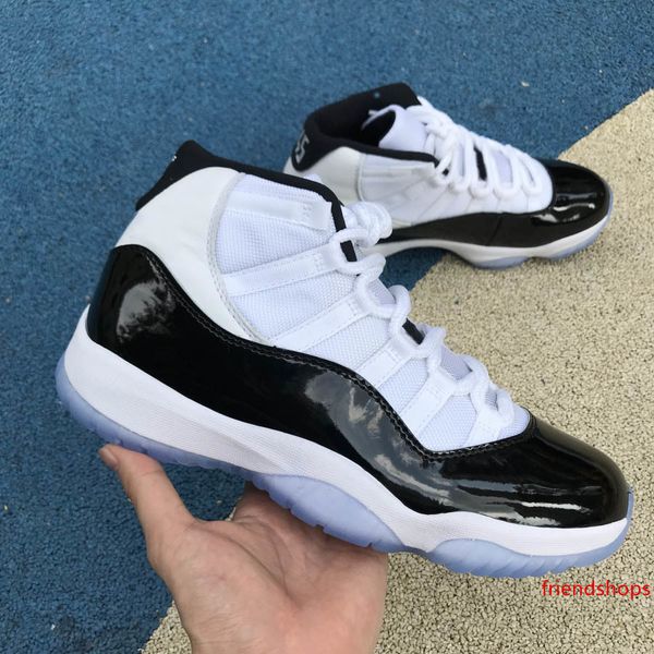 new 11s concord 45 basketball shoes 378037-107 for men women 11 xi number 45 black white athletic sports sneaker size 5.5-13 
new 11s concord 45 basketball shoes 378037-107 for men women 11 xi number 45 black white athletic sports sneaker size 5.5-13
