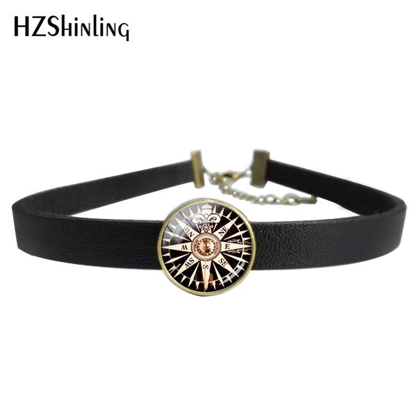 2019 new leather choker necklace bracelet old compass pendant compass mysterious glass vintage glass picture jewelry, Silver
2019 new leather choker necklace bracelet old compass pendant compass mysterious glass vintage glass picture jewelry, Silver