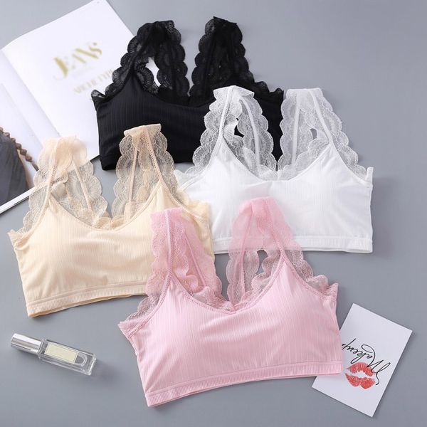 women knitted thread lace tube wide lace straps bralette underwear solid black red intimates top, Red;black
women knitted thread lace tube wide lace straps bralette underwear solid black red intimates top, Red;black