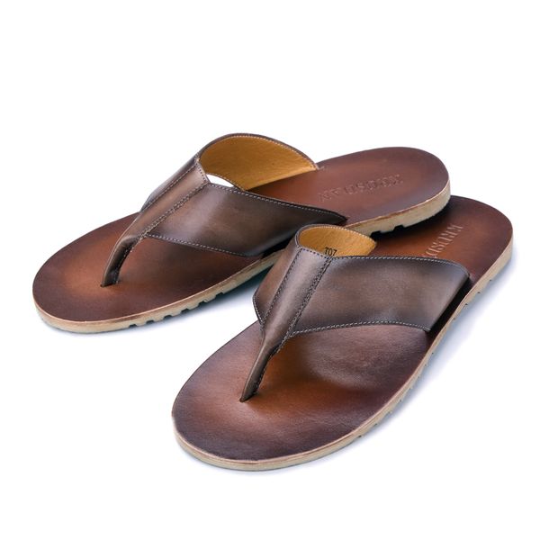 2020 summer men flip flops genuine leather beach slippers for men anti-slip zapatos hombre casual outdoor slippers male sandals, Black 
2020 summer men flip flops genuine leather beach slippers for men anti-slip zapatos hombre casual outdoor slippers male sandals, Black