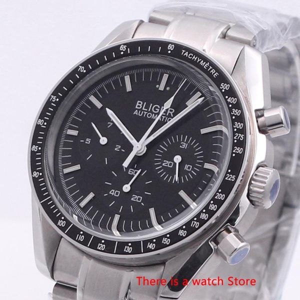 bliger 40mm men's watch stainless steel strap date & week function luminous automatic mechanical sport wristwatch men, Slivery;brown
bliger 40mm men's watch stainless steel strap date & week function luminous automatic mechanical sport wristwatch men, Slivery;brown