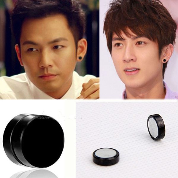 e116 korean-style magnet boys and girls pierceless punk titanium steel ear clip magnet ear stud, Golden;silver 
e116 korean-style magnet boys and girls pierceless punk titanium steel ear clip magnet ear stud, Golden;silver