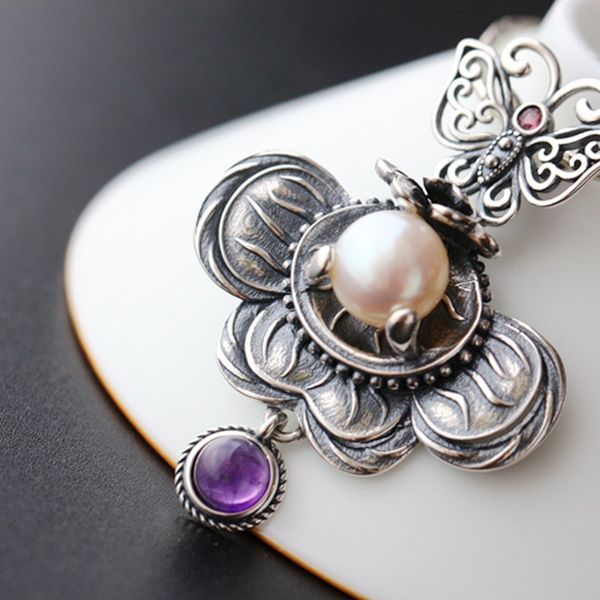 silver wholesale handmade natural pearl amethyst s925 sterling silver pendant vintage thai pendant
silver wholesale handmade natural pearl amethyst s925 sterling silver pendant vintage thai pendant