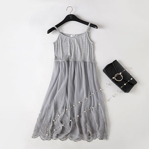 women's sleepwear summer medium-long spaghetti strap lace one-piece full slip female modal loose plus size sleeveless high waist basic, Black;red
women's sleepwear summer medium-long spaghetti strap lace one-piece full slip female modal loose plus size sleeveless high waist basic, Black;red