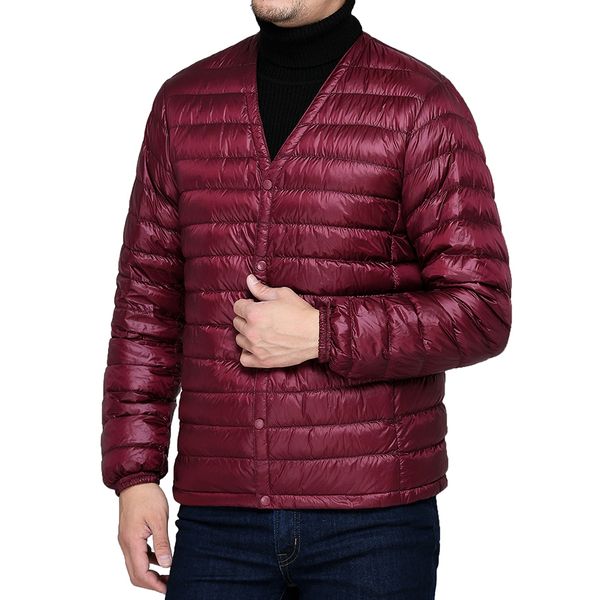 ultra light down new 90% white duck down jacket men spring autumn winter casual warm v collar portable coat male slim outerwear, Black
ultra light down new 90% white duck down jacket men spring autumn winter casual warm v collar portable coat male slim outerwear, Black