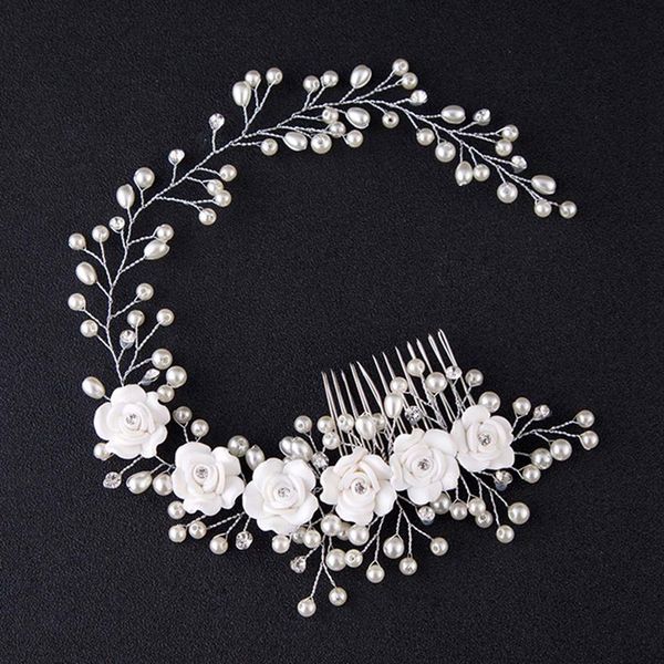 luxury handmade rhinestone headband wedding bridal hair accessories crystal flower imitation pearl hair comb/pin for women girl, Golden;white
luxury handmade rhinestone headband wedding bridal hair accessories crystal flower imitation pearl hair comb/pin for women girl, Golden;white