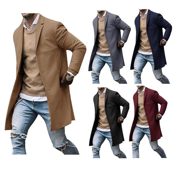 men's vests 2021 autumn and winter woolen coat 3xl large size slim long trench fashion wild jacket, Black;white
men's vests 2021 autumn and winter woolen coat 3xl large size slim long trench fashion wild jacket, Black;white