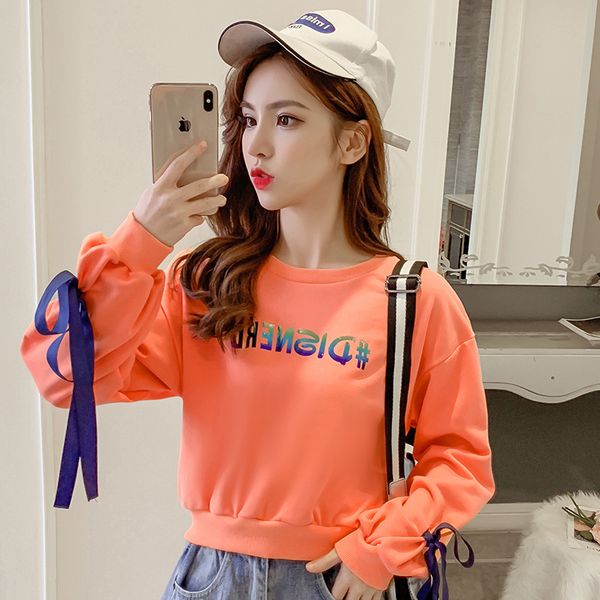 quality style fall 2019 korean witty leisure letter stamping short long-sleeved round-collar headdress guardian sweatshirt, Black
quality style fall 2019 korean witty leisure letter stamping short long-sleeved round-collar headdress guardian sweatshirt, Black