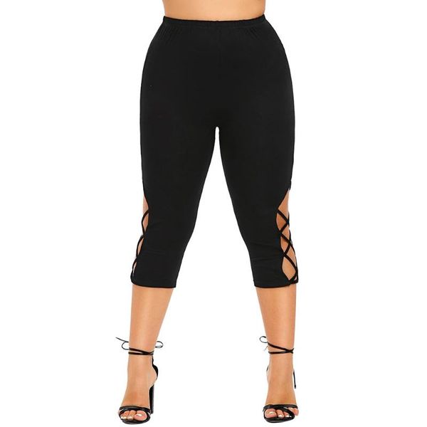 fashion leggings women plus size solid hollow bnadage elastic waist casual plus size leggings pants jeggings leggins pants mujer, Black
fashion leggings women plus size solid hollow bnadage elastic waist casual plus size leggings pants jeggings leggins pants mujer, Black