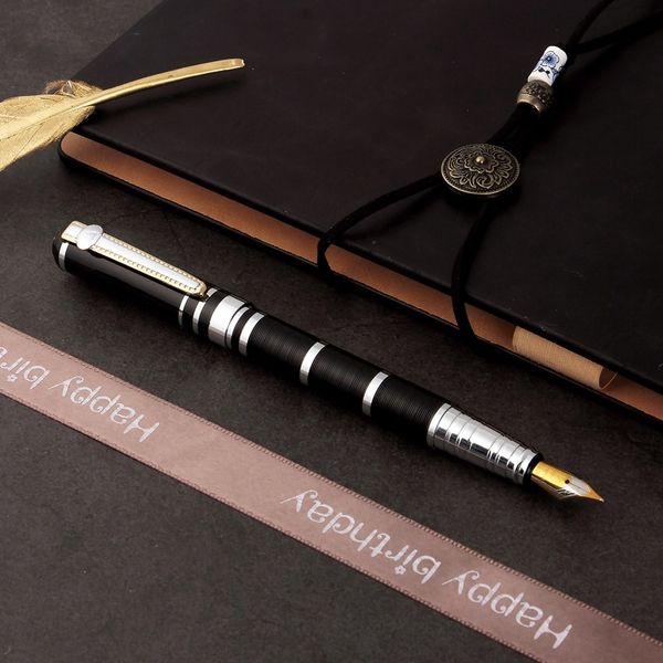 15pcs pen metal silver and black 0.5mm full metal luxury pen office school stationery supplies wholesale
15pcs pen metal silver and black 0.5mm full metal luxury pen office school stationery supplies wholesale