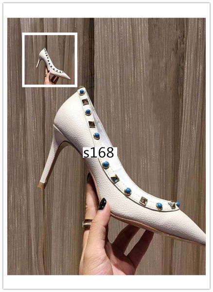 luxury patent pointed toe 2-strap leather women pointed toe pumps fashion rivet stiletto high-heeled shoes 8.5cm size 39, Black 
luxury patent pointed toe 2-strap leather women pointed toe pumps fashion rivet stiletto high-heeled shoes 8.5cm size 39, Black