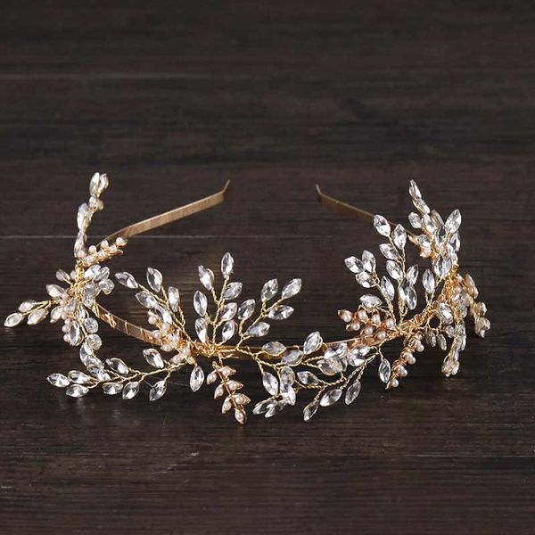 gold bridal headband crystal beads leaf tiara pearl bride hair band headpiece hair jewelry wedding hair accessories for women jl, Golden;white
gold bridal headband crystal beads leaf tiara pearl bride hair band headpiece hair jewelry wedding hair accessories for women jl, Golden;white