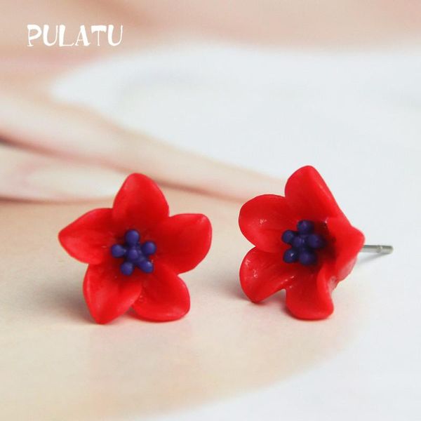 10 color flower stud earring for women resin minimalist small earrings fashion jewelry pulatu hd118, Golden;silver
10 color flower stud earring for women resin minimalist small earrings fashion jewelry pulatu hd118, Golden;silver