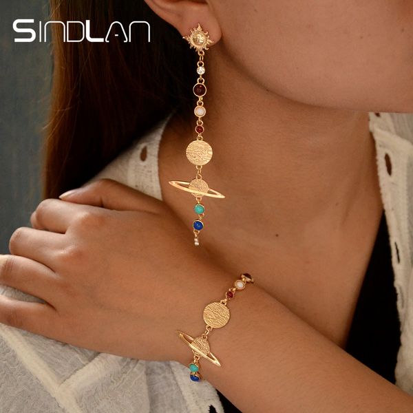 sindlan eight planets universe jewelry sets for women bracelet earrings set solar system bracelet bangles stud earrings gold, Silver
sindlan eight planets universe jewelry sets for women bracelet earrings set solar system bracelet bangles stud earrings gold, Silver