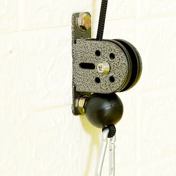fixed pulley block with screws universal single pulley fitness cable machine, 661lbs/300kg load capacity 
fixed pulley block with screws universal single pulley fitness cable machine, 661lbs/300kg load capacity