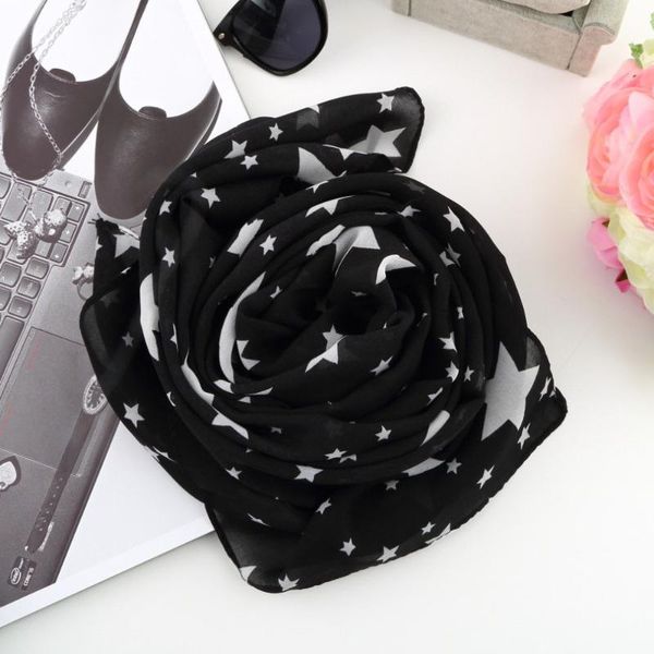 2020 spring autumn summer women black white stars scarf chiffon scarf large shawl soft comfortable necessity scarves thin, Blue;gray
2020 spring autumn summer women black white stars scarf chiffon scarf large shawl soft comfortable necessity scarves thin, Blue;gray