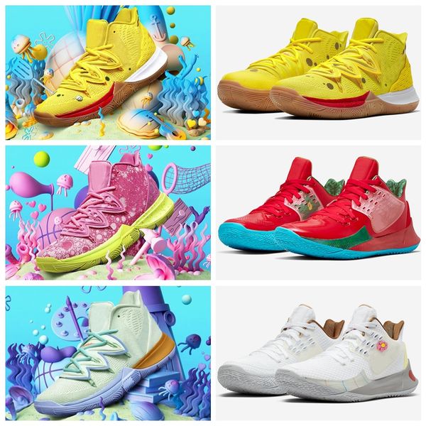 2019 new arrival mens kyrie shoes tv pe basketball shoes 5 for 20th anniversary sponge x irving 5s five luxury sports sneakers, Black
2019 new arrival mens kyrie shoes tv pe basketball shoes 5 for 20th anniversary sponge x irving 5s five luxury sports sneakers, Black