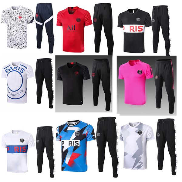 2020 2021 paris new short sleeve shirts + pants soccer training suit survetement 20 21 paris football mbappe tracksuit, Black
2020 2021 paris new short sleeve shirts + pants soccer training suit survetement 20 21 paris football mbappe tracksuit, Black
