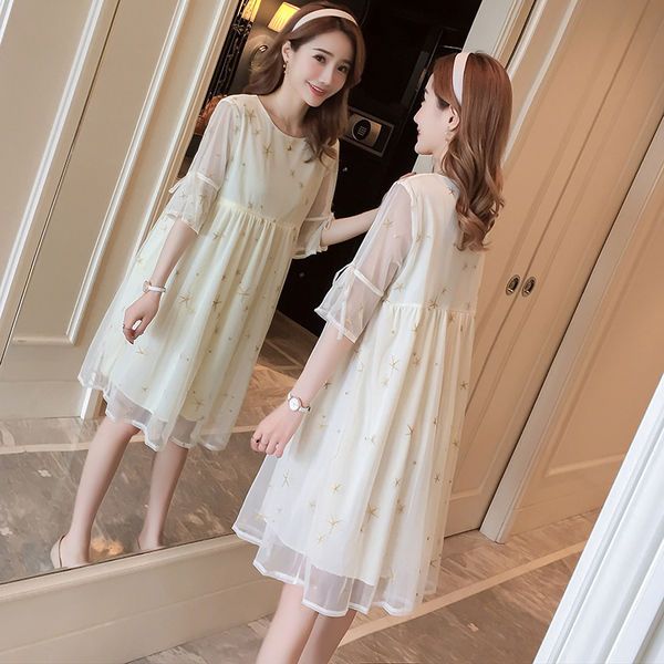 2020 new summer pregnant women loose chiffon ruffles nursing dress maternitytulle overlay fairy out-wear dresses vestido h43, White
2020 new summer pregnant women loose chiffon ruffles nursing dress maternitytulle overlay fairy out-wear dresses vestido h43, White