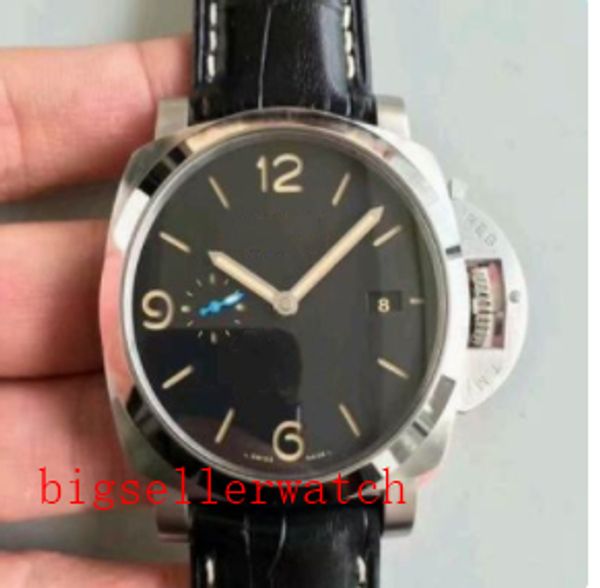 new men's automatic mechanical movement classic pam01312 44mm leather strap stainless steel watch, Slivery;brown
new men's automatic mechanical movement classic pam01312 44mm leather strap stainless steel watch, Slivery;brown